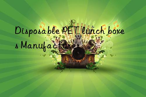 Disposable PET lunch boxes Manufacturer