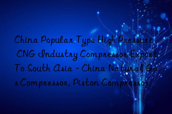 China Popular Type High Pressure CNG Industry Compressor Export To South Asia - China Natural Gas Compressor, Piston Compressor