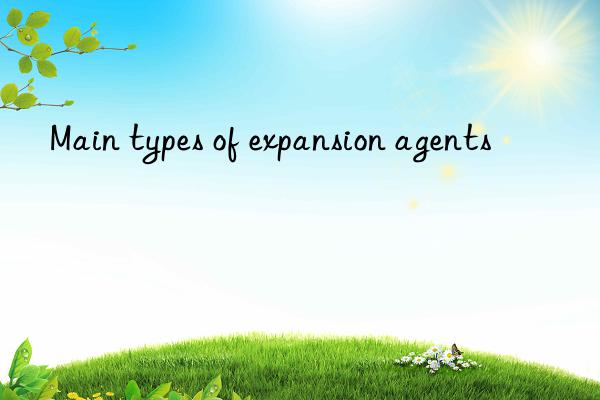 Main types of expansion agents