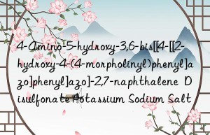 4-Amino-5-hydroxy-3,6-bis[[4-[[2-hydroxy-4-(4-morpholinyl)phenyl]azo]phenyl]azo]-2,7-naphthalene  Disulfonate Potassium Sodium Salt