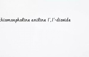 4-thiomorpholine aniline 1′,1′-dioxide