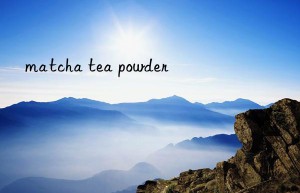 matcha tea powder