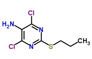 4,6-dichloro-2-propylthiopyrimidine-5-amine