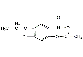 1-Chloro-2,5-diethoxy-4-nitrobenzene structural formula