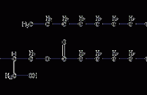 Glyceryl monomyristate structural formula