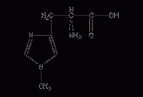 1-methyl-L-histidine structural formula