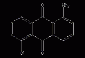 1-amino-5-chloroanthraquinone structural formula