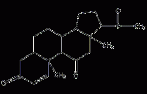 11-ketoprogesterone structural formula