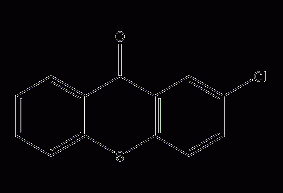 2-chlorothioxanthone structural formula