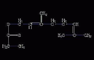 Geranyl propionate structural formula