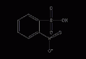 2-nitrobenzene sulfonic acid structural formula