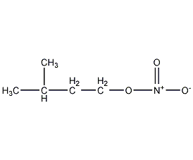 Isoamyl nitrate structural formula