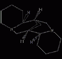 (-)-cytisine structural formula