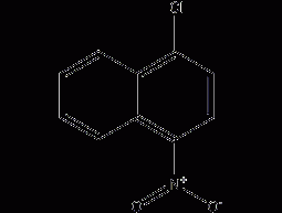 1-chloro-4-nitronaphthalene structural formula