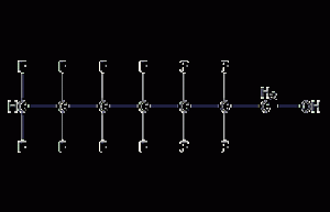 1H,1H,7H-Dodecafluoro-1-heptanol structural formula