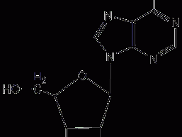 Adenine nucleoside structural formula