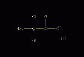 Sodium 2,2-dichloropropionate structural formula