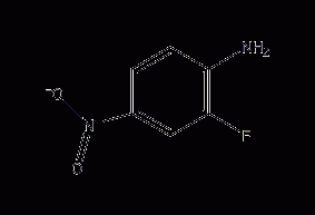2-fluoro-4-nitroaniline structural formula