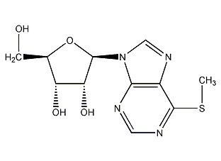 6-Methylthiopurine nucleoside structural formula